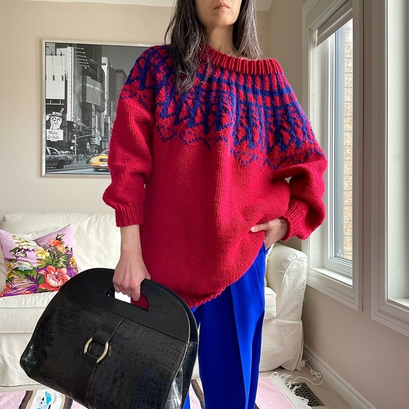 Sweaters - Chunky knit fairisle sweater